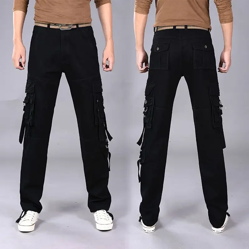 Pantalones de algodón para senderismo al aire libre para hombre, pantalones holgados estéticos de estilo coreano baratos Y2k, pantalones Cargo Vintage para hombre, pantalones de moda nuevos en largos