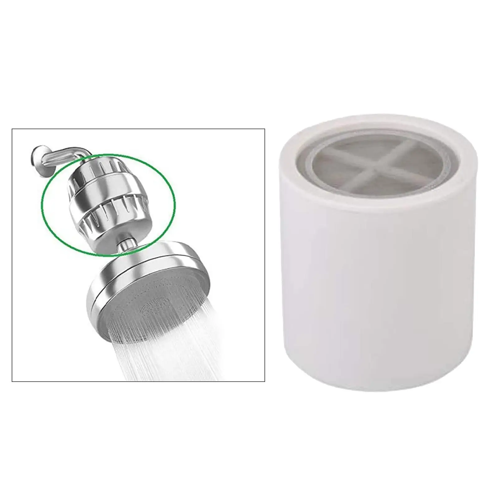 Многоступенчатый универсальный картридж для фильтра для воды для душа, средство для удаления хлора, 85x80 мм