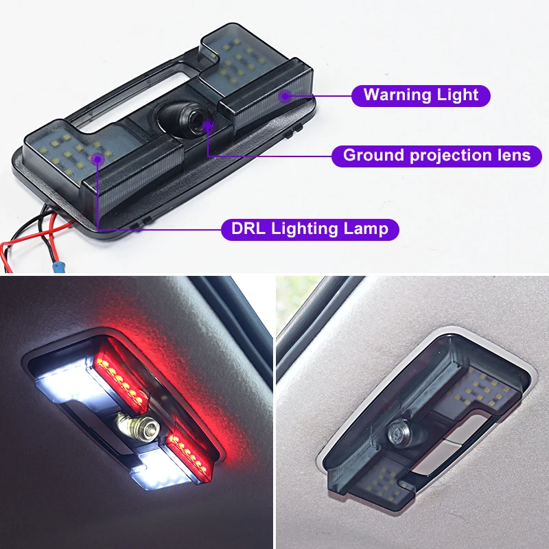 For Toyota Land Cruiser Prado 150 120 2003-2021 Upgraded  Accessories Trunk Tailgate Warning Light Lc150 LC120 Door Reading Lamp