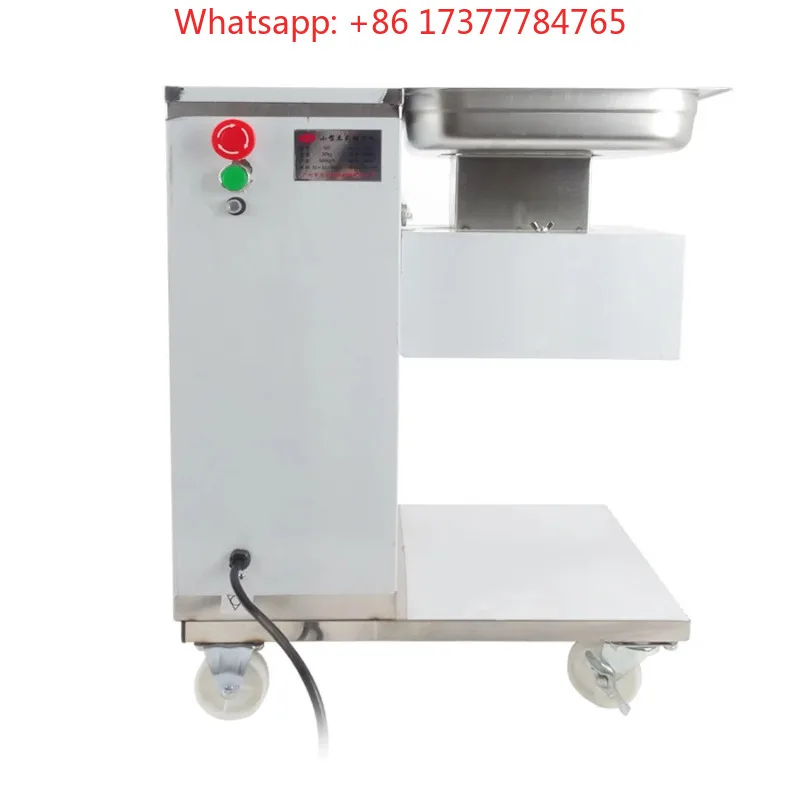 QE Electric Meat Slicer Meat 220v/110V Cutter with Pulley Electric Meat Slicing Machine 550w Food Processors