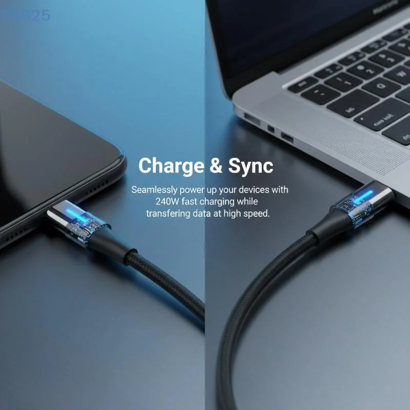 【AN】240W Type C USB Cable Fast Charger 1 Meter 2 Meters Reliable Data Line For Smartphones Charging For Students