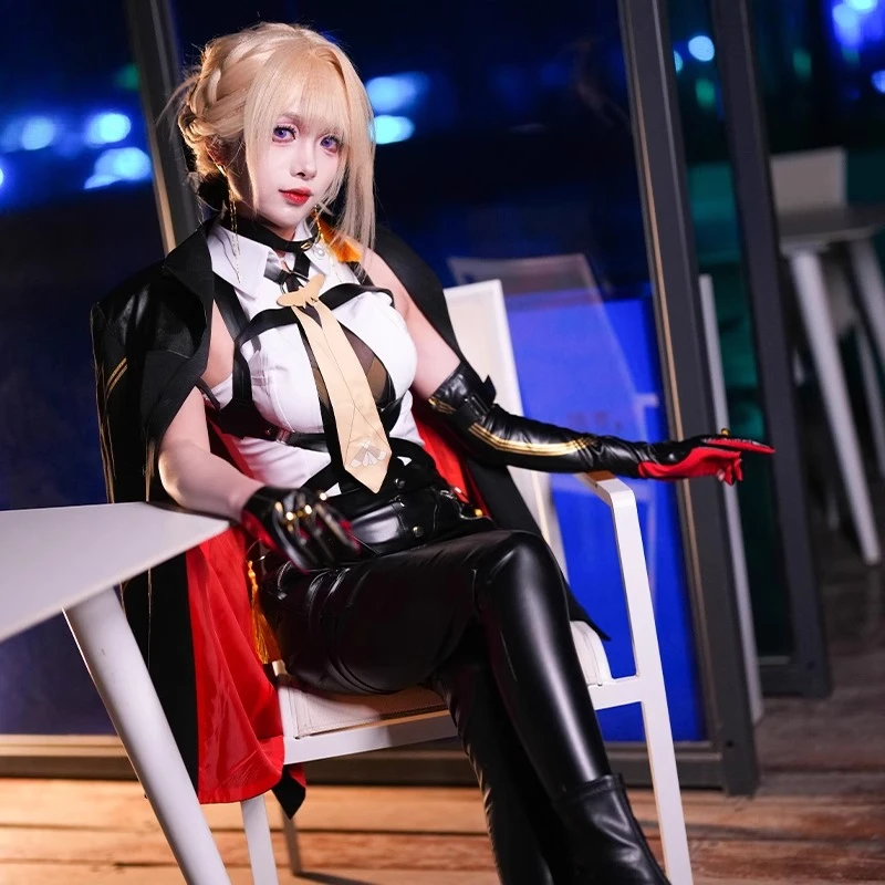 Zenless Zone Zero Evelyn Chevalier Cosplay Kostuum Anime Vrouwen Cool Uniform Rollenspel Kleding Halloween Comic-con Party Pak