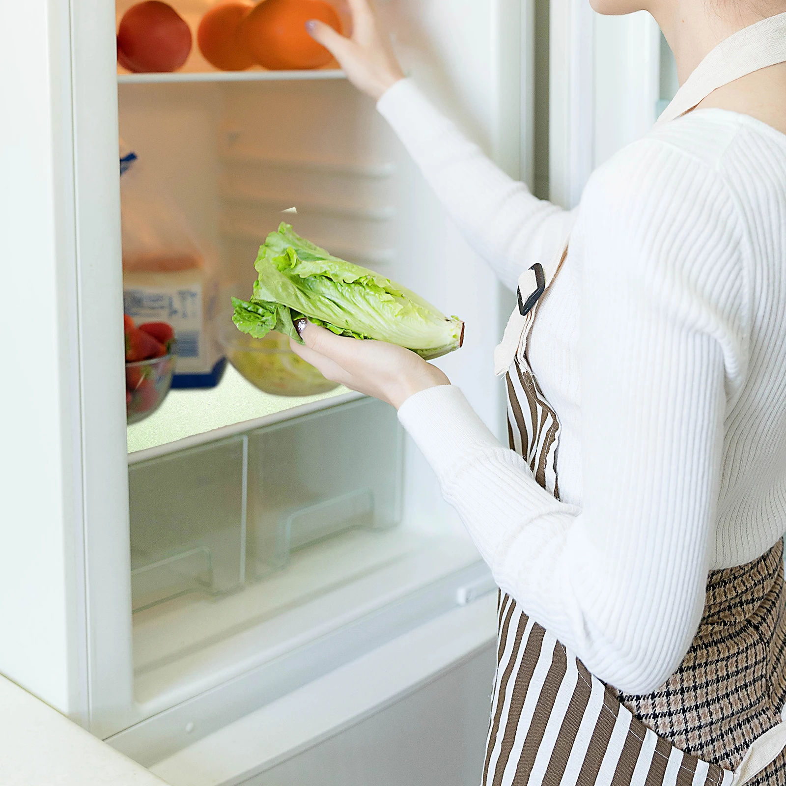 

10pcs Fridge Mat Refrigerator Liners Shelf Pads Drawer Liner for Kitchen Cabinet Washable Sponge Mats Water Absorbent