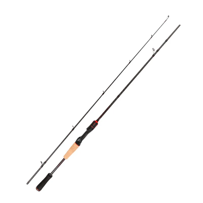 Premium High-Carbon MH-Tune Baitcasting/Spinning Rods 1.8m/2.1m/2.4m Heavy-Duty Black Bass Casting Fishing Pole