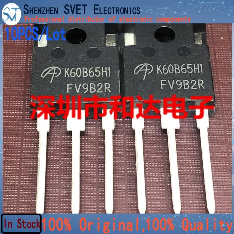 

10PCS/lot AOK60B65H1 K60B65H1 TO-247 650V 60A High Power Triode 100% Original