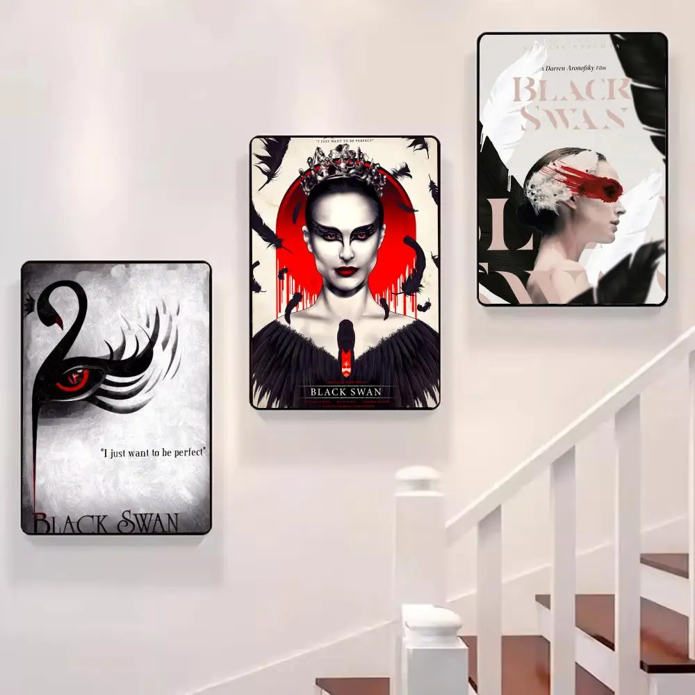 الفيلم الكلاسيكي البجعة السوداء اللوحة الخط قماش المشارك: تجعد الحرة للماء دائم جميع الفضاء جدار ديكور #3