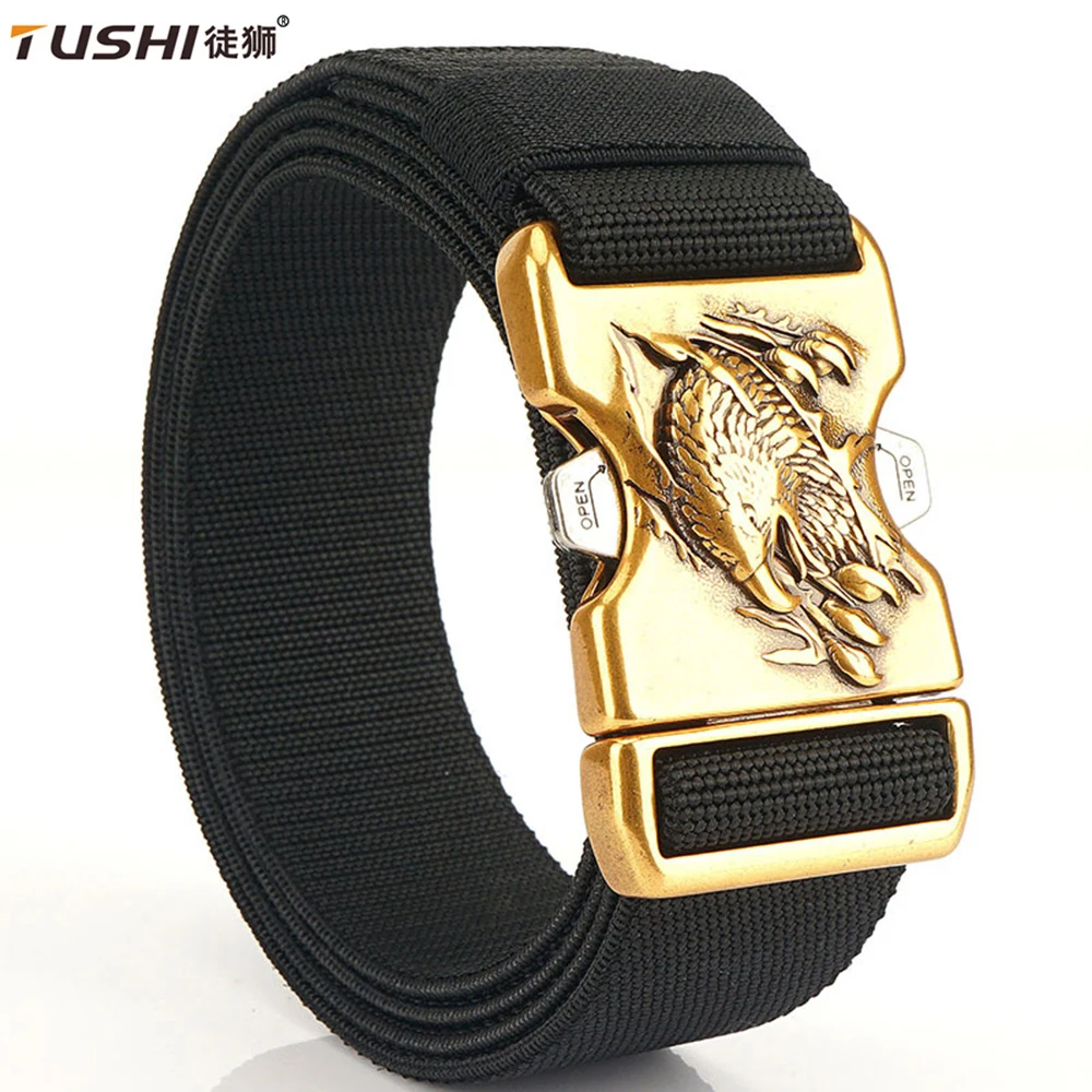 

TUSHI Men Belt Outdoor Hunting Tactical Multi Function Combat Survival High Quality Marine Corps Canvas For Nylon Male Luxury