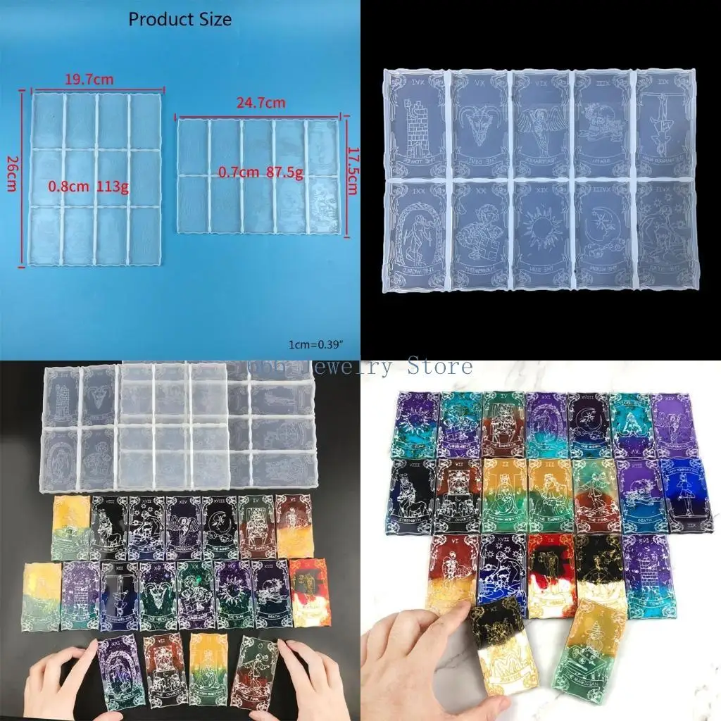 

F2TD Играющие игровые карты эпоксидная смола для гонома расщепленные карты Силиконовые плесени