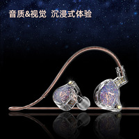 Lefei LM3 cable interchangeable plug-in ear-hanging classic dynamic 3D panel HIFI mobile game music