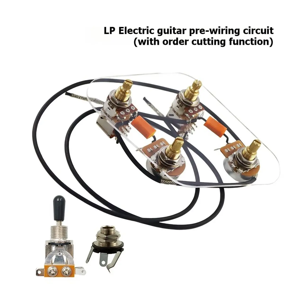 ABXY New LP Guitar Prewired Wiring Harness Kit 2T2V 500K Pots and Separate 3 Way Switch Replacement of Parts - view 4