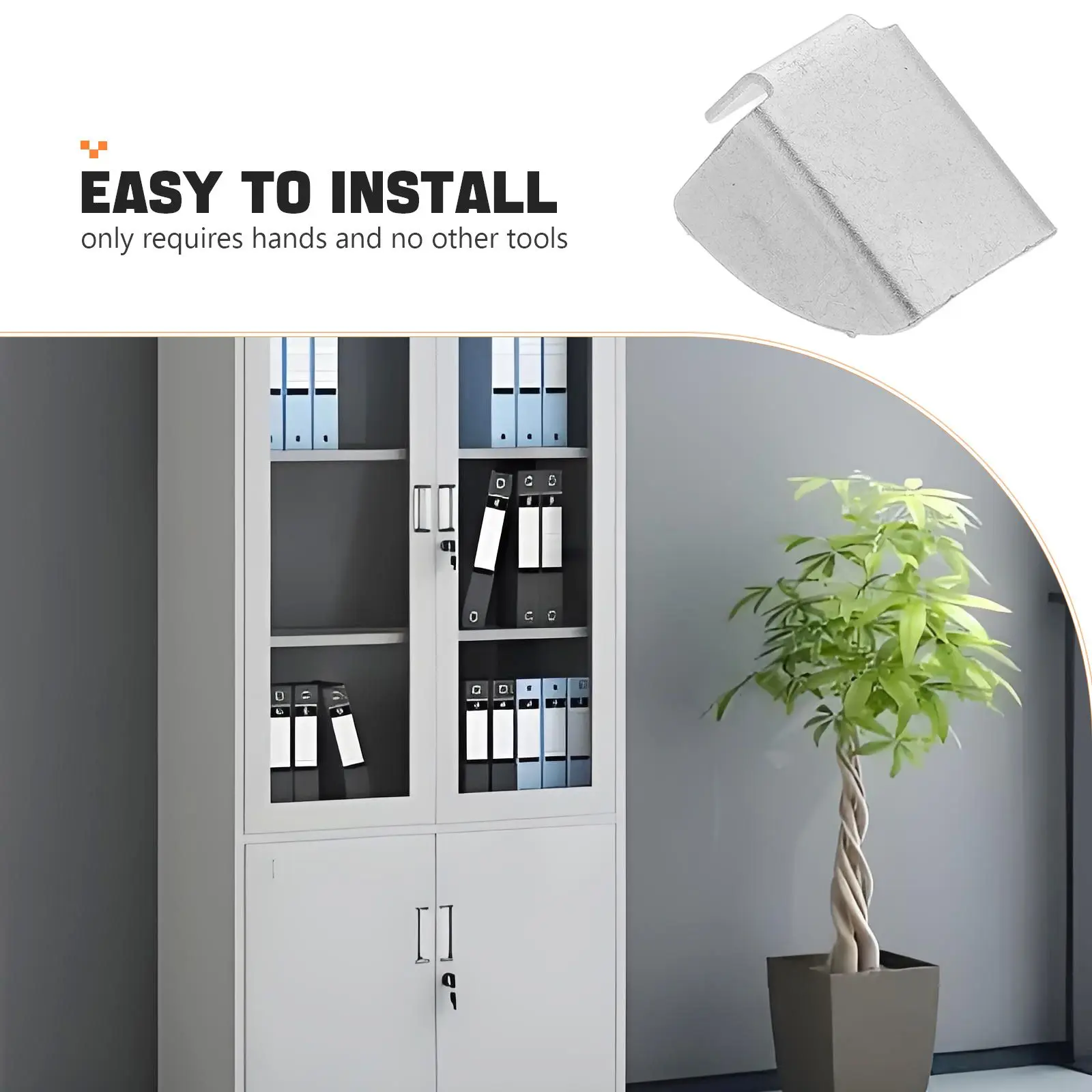

10 Pcs Partition Bracket Buckle Heave Duty Shelf Clips Holder Kitchen Cabinet for Iron Metal Peg