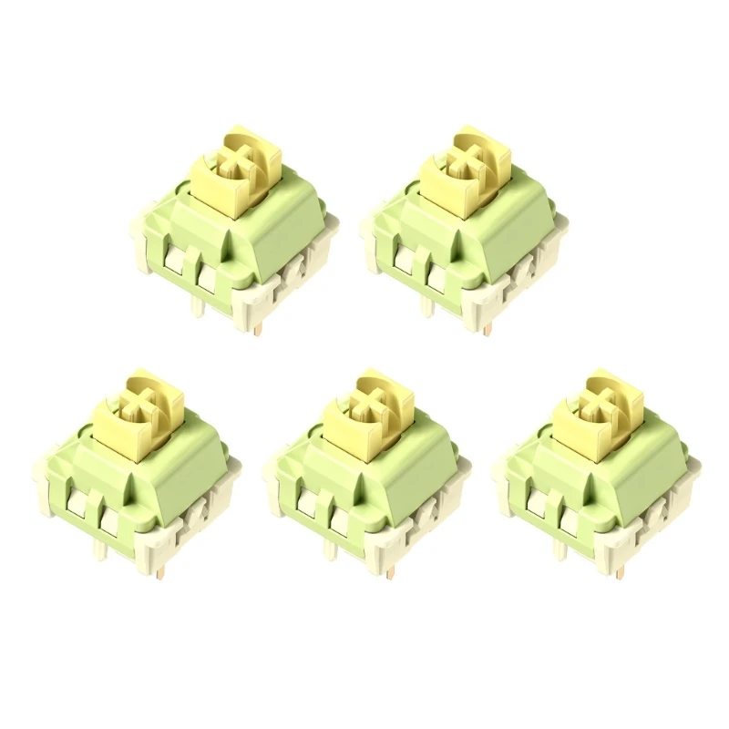 Quiet Lemon Linears Mechanical Switches Pre Lubed Tactile 5Pin Paragraph Axises for Customizing Gaming Keyboards DropShipping