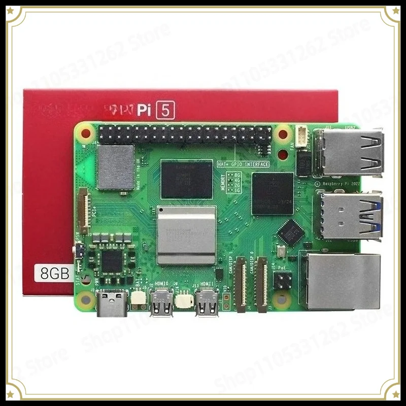 5th Generation 5B/4B Development Board For Raspberry Pi 5 8GB Main Board Python Programming AI Kit