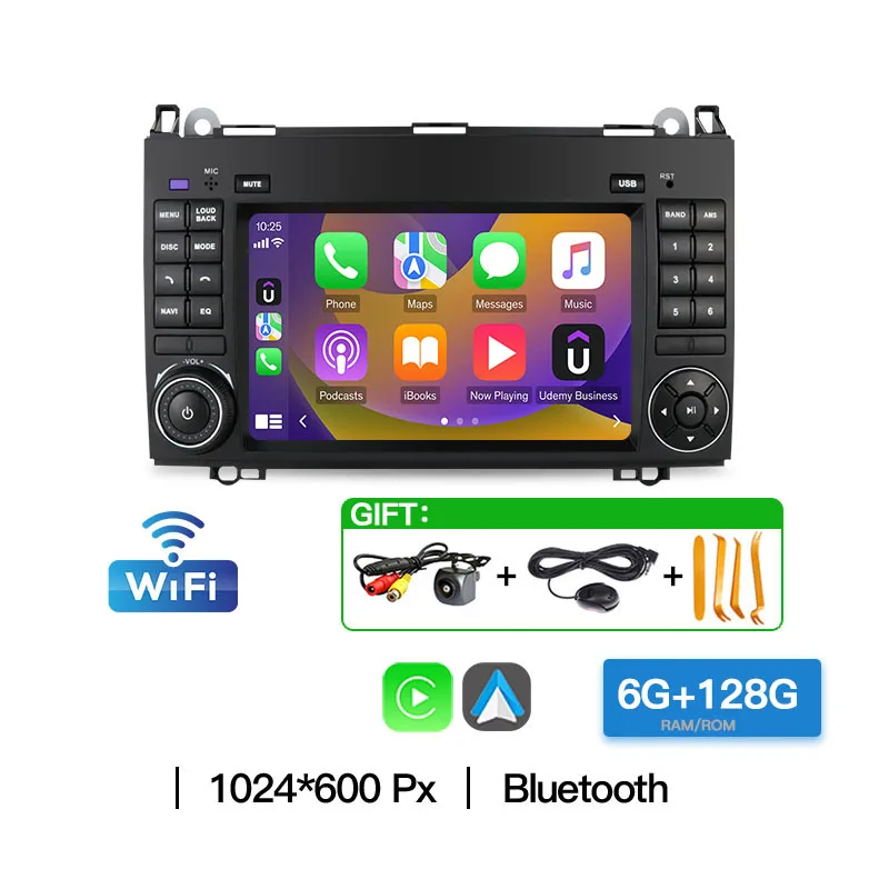 Carplay Video Player Autoradio Voor Mercedes Benz B200 B150 B170 A180 A160 W169 W245 GPS BT Autoradio Android 13 Auto Play Audio