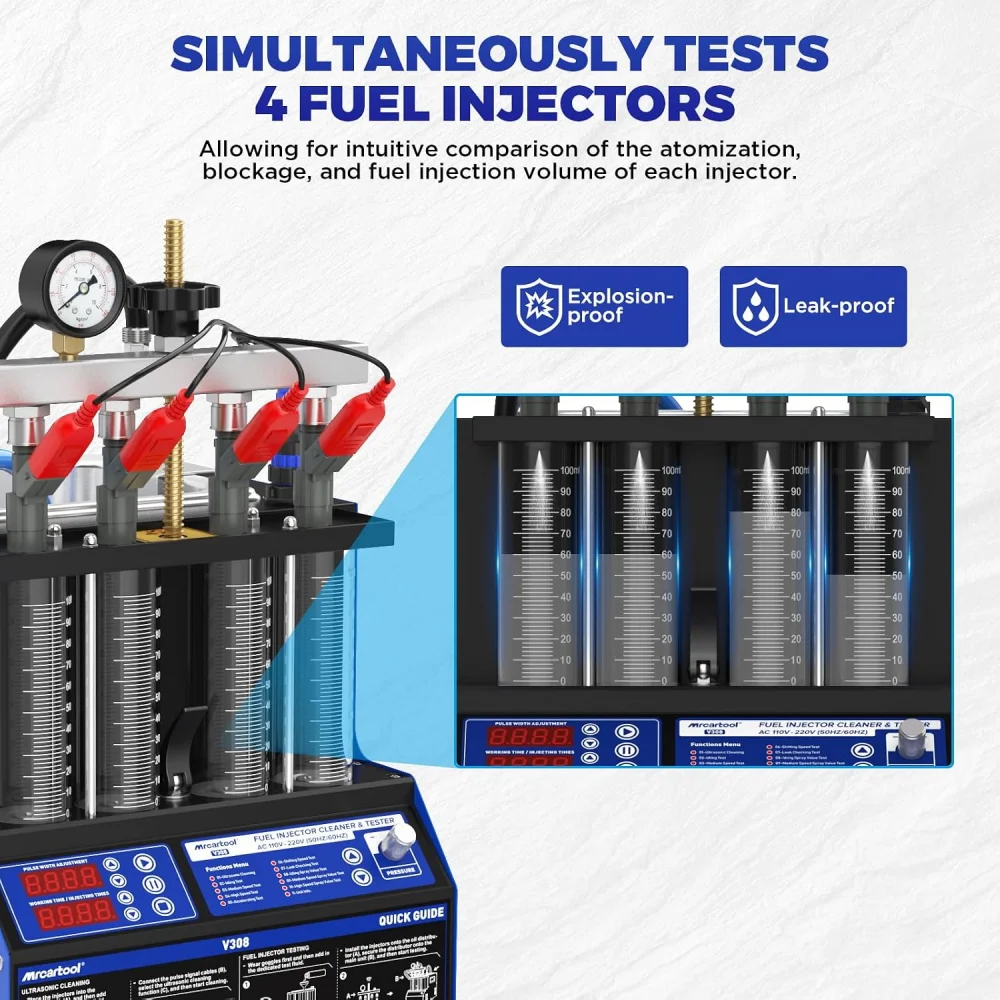 V308 Fuel Injector Cleaner Tes - Fuel Injector Tester ulasan dan harga