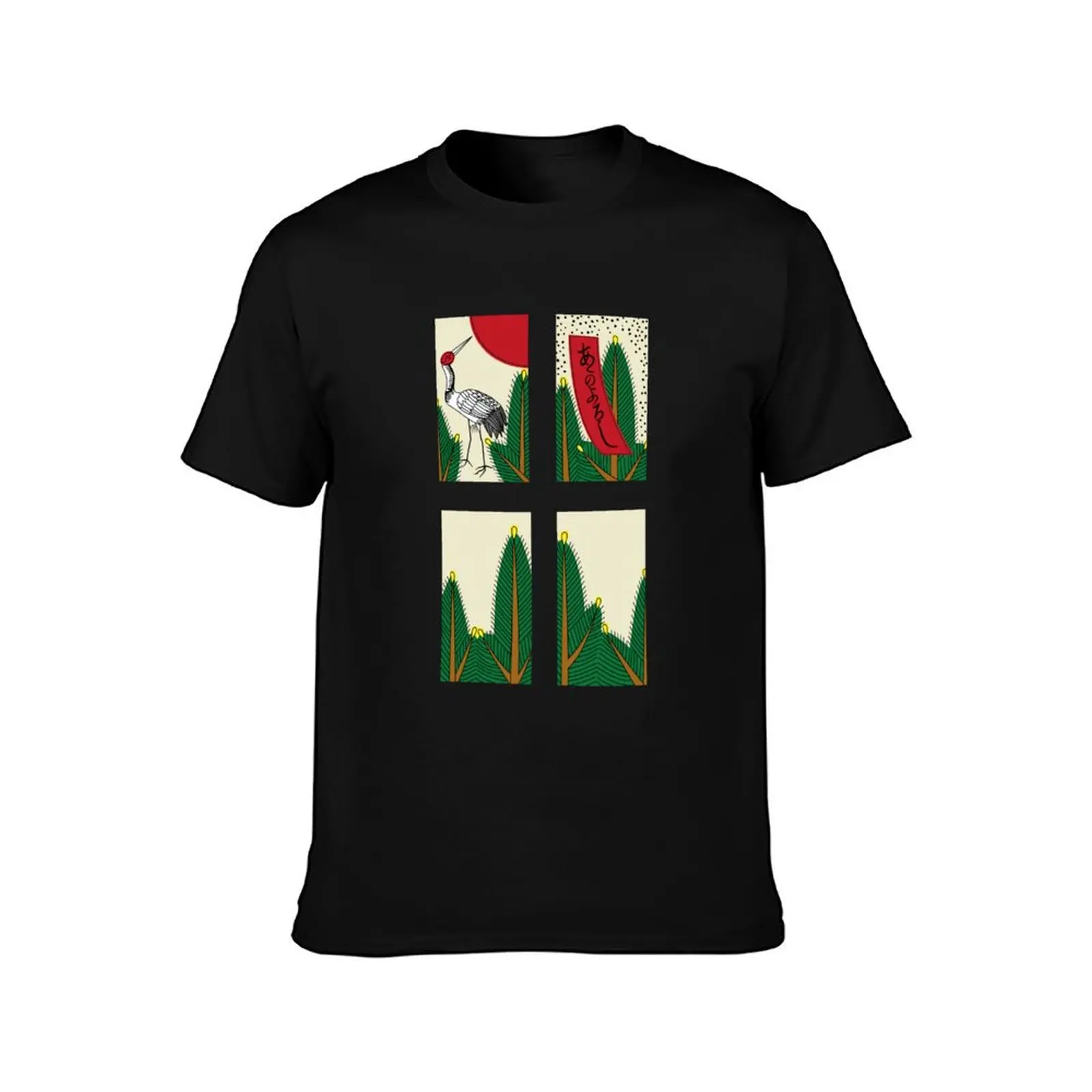 Battle of Flowers(Hanafuda/Hwatu) - January Package T-Shirt Dry Fit Athletic Short Sleeve Shirt T-Shirt