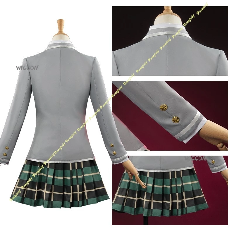 أزياء أنيمي التأثيرية بانج دريم البدلة للفتيات ساكيكو توغاوا زي JK ملابس المدرسة معطف نسائي تنورة لوليتا عيد الميلاد والهالوين