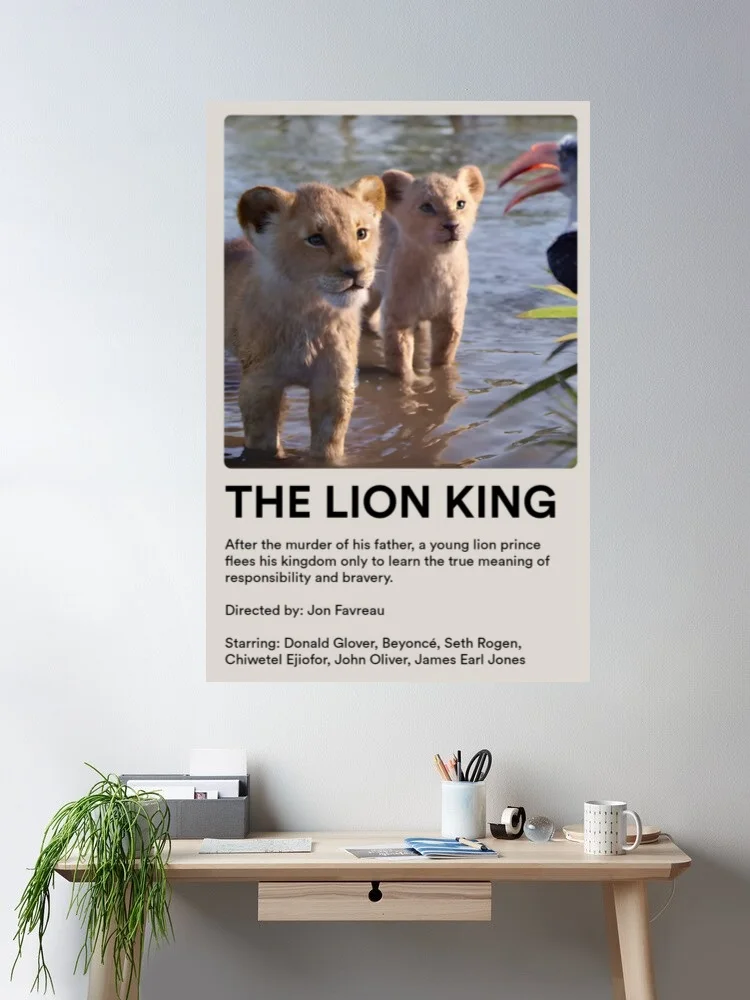 

8Style Choose The Lion King Movie Canvas POSTER - Home Decor Wall art painting