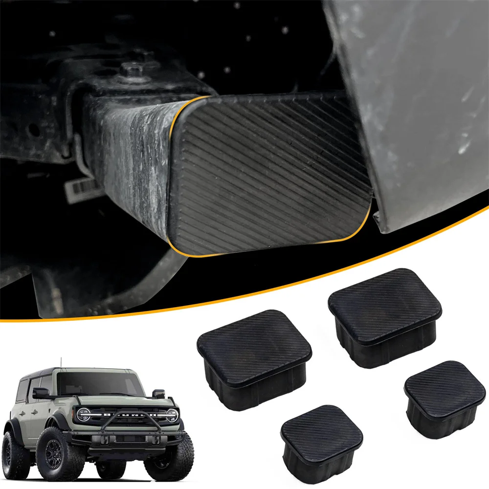 

4PCS TPE Front Bumper Dust Plugs For Ford Bronco 2021 2022 2/4Door Crash Bar End Caps Front Axle Plug Mud-proof Dust Cap Stopper