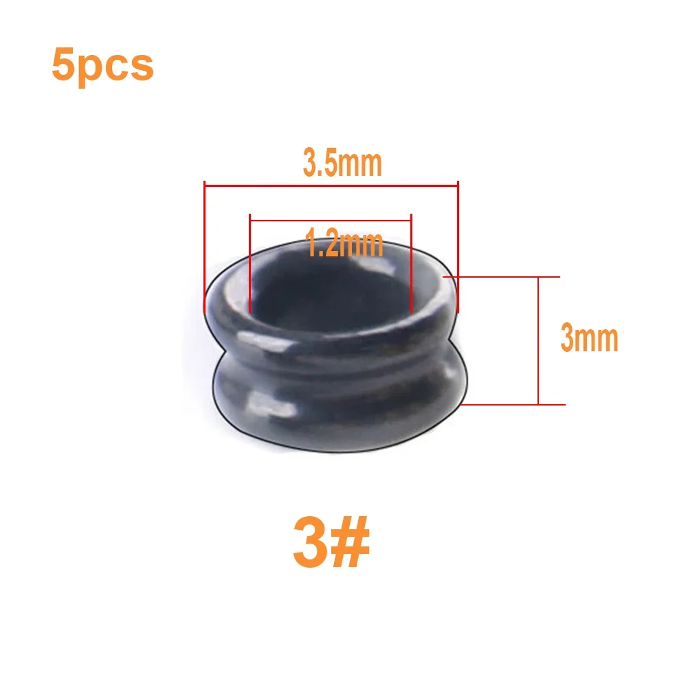 5pcs/set Fishing Rod Guides Rings DIY Ceramic Ring Rod Repair Kit Self-contained Groove Pesca Iscas Tools Fish Tackle Size 3-6