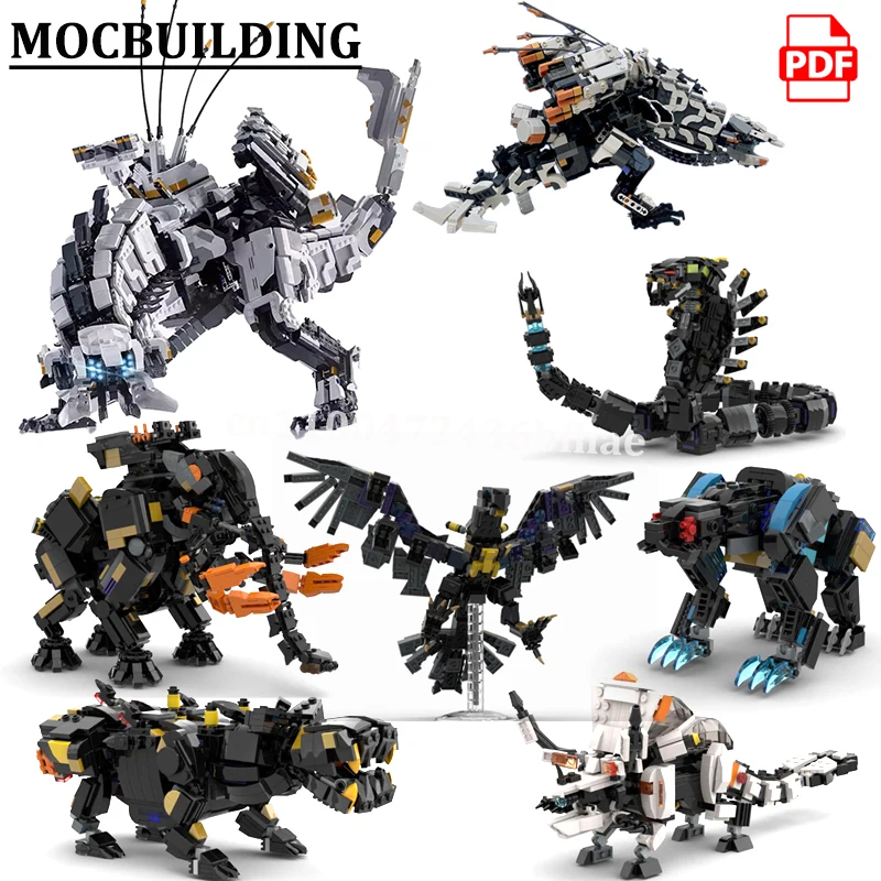 

Horizons Beasts Model MOCBuilding Snake Block Slitherfanged Monster Construction Bricks Tremortusked Toys Stormbird Gifts