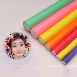 10pcs/lot Heatless Curling Rod No Heat Soft Sponge Flexible Hair Curler Roller Foam Bendy Twist Curls Tool DIY HairStyling Tools