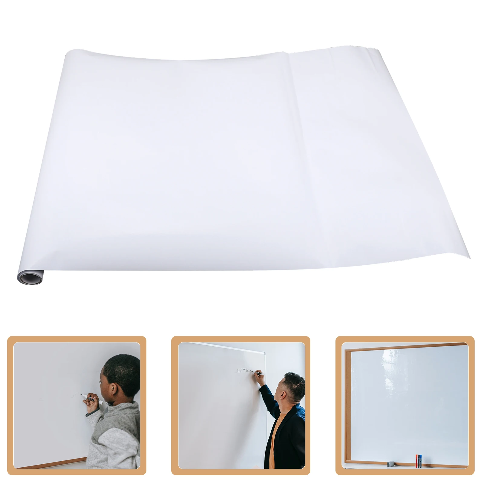 

1 Set Sheet Self-Adhesive Erasable Writing Board Reusable Dry Erase Sticker For Office Classroom Wall Message Whiteboard Peel