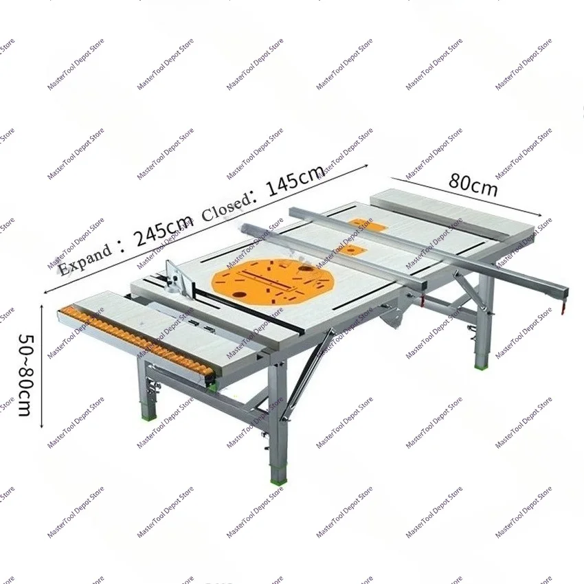 Multifunctional Woodworking Workbench, Woodworking Saw Table Portable Folding Lifting Saw Table Decorative DIY Folding Workbench