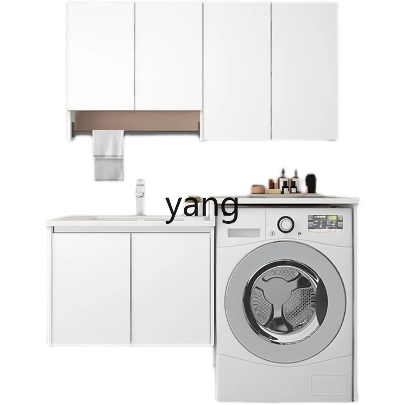 

Yjq Alumimum Bathroom Cabinet Combination Simple Modern Hand Washing Washbasin Washstand Bathroom Cabinet Toilet