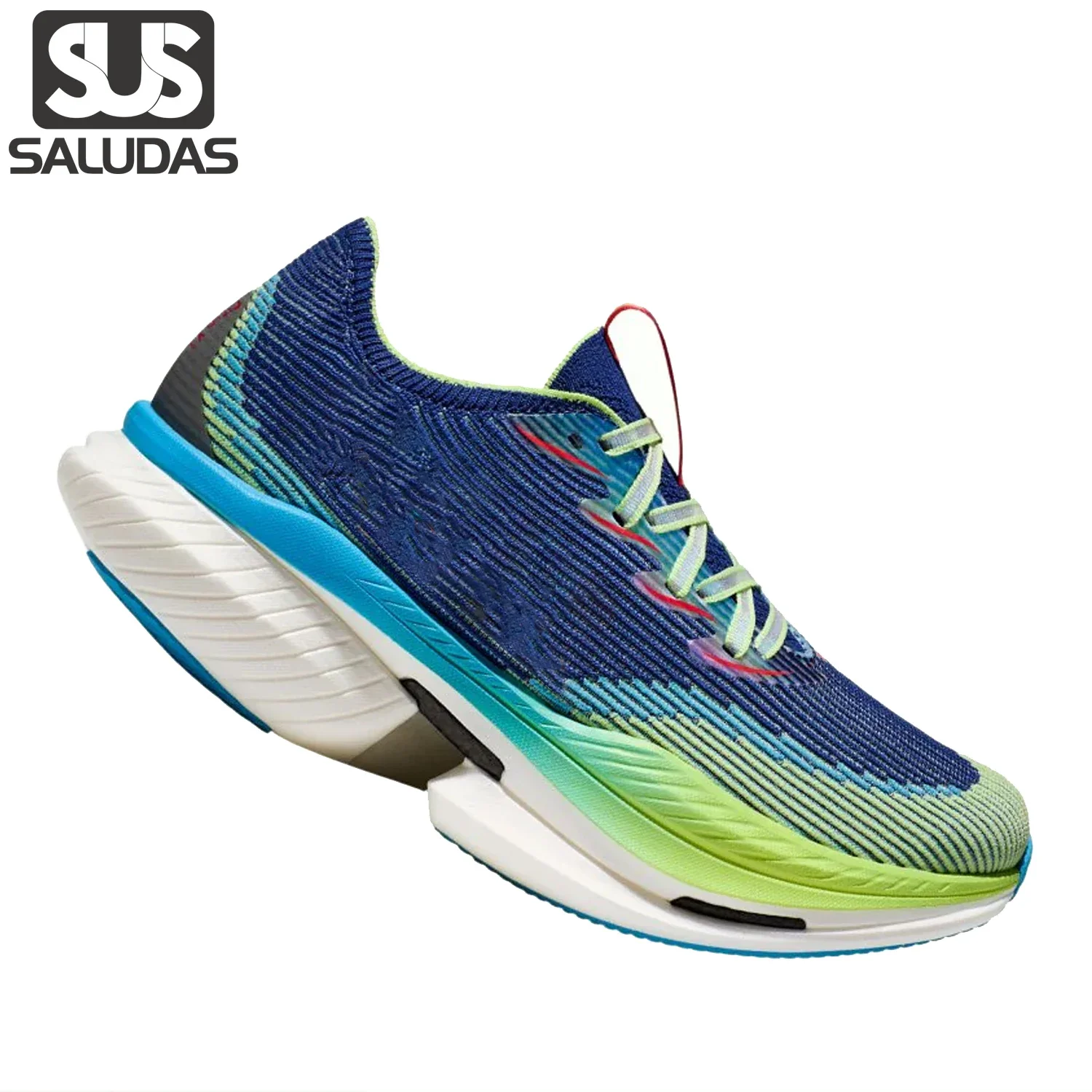 

SALUDAS Original Men Trail Running Shoes Women Carbon Plate Marathon Running Shoes Thick Sole Cushioning Elastic Casual Sneakers