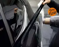 Glossy Black Vinyl Wrap Strip Tape Car Wrap Foil For Window Trim Door Protection Film 3/5/7/10 CM