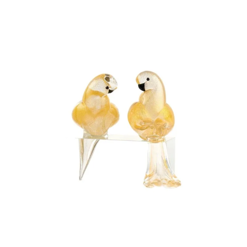 

Crystal gold parrot ornament feng shui ornament furniture living room entrance light luxury simple