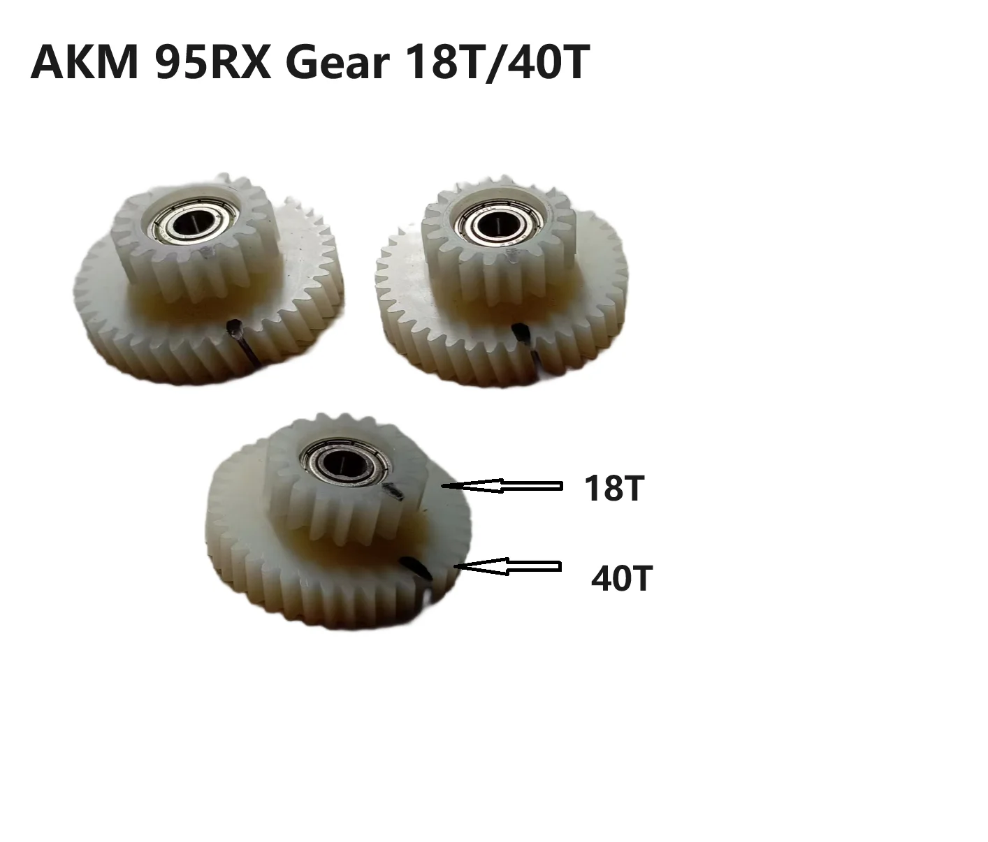 AKM Motor 95RX Nylon Gearbox Spare Parts Aikema 3pcs 18-40 Teeth Quantity