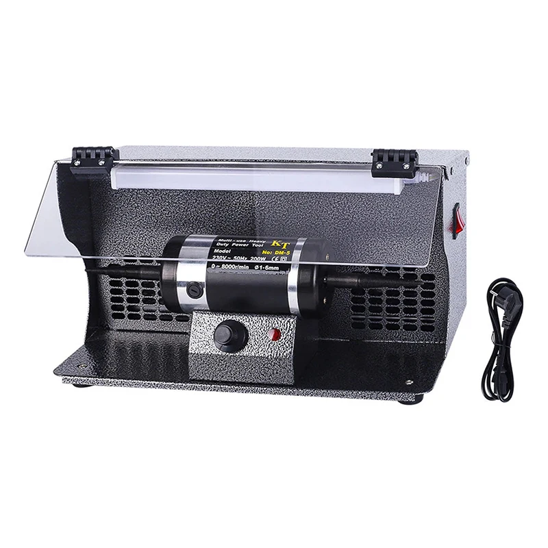 Jewelry Rock Polishing Buffer Machine, 110V Polishing Buffing Machine Jewelry Polisher Dust Collector DM-5