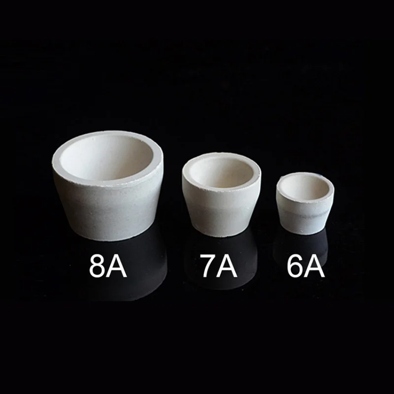 Contact us for a quote MOQ 10pcs 6A 7A 8A Magnesite Fire Clay Assay Cupels For Gold Assaying