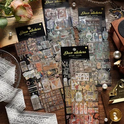 3pcs/pack 3D Gilding Craft Stickers PET Materials DIY Cut Collage Junk Journal Plants Flowers Decor Sticker Stationery