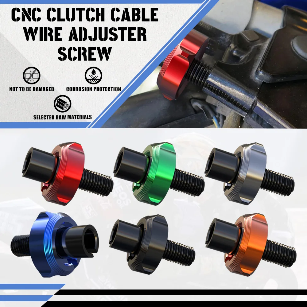 

M8 Brake CNC Clutch Cable Wire Adjuster Screw For kawasaki Z900 Z800 Z1000 Z1000SX ZX6R Z650 Z750 VERSYS 650 1000 Ninja 1000