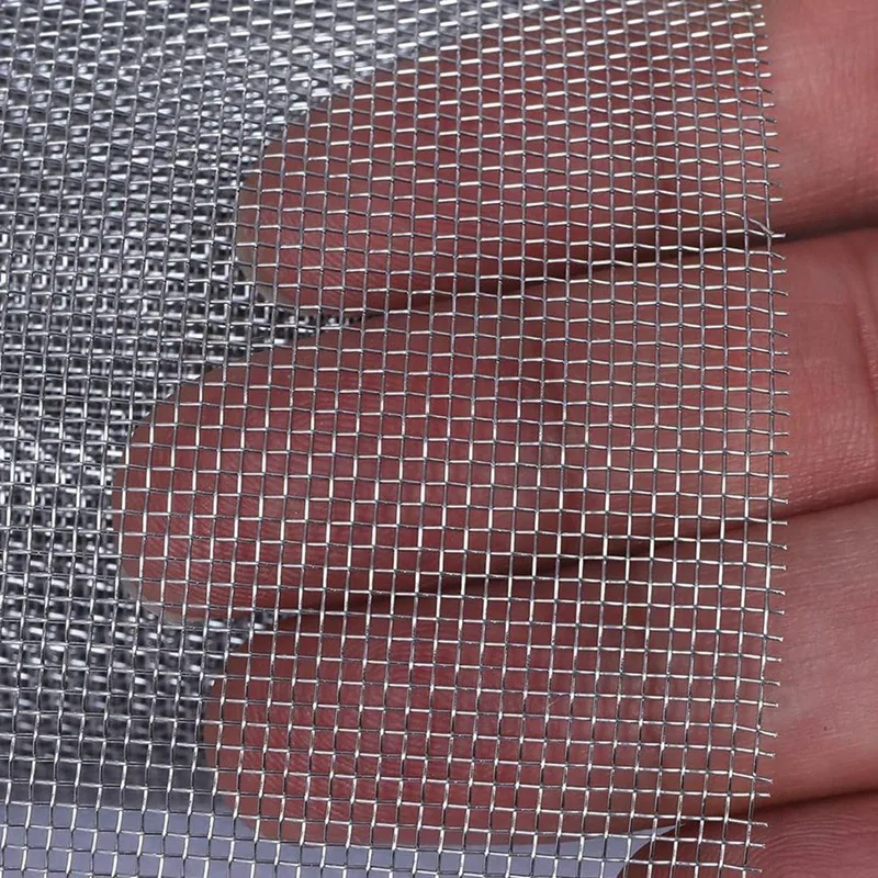 Air Vent Mesh Cover Wire Mesh Roll Woven Wire 30 Mesh Wire Mesh Sheet Stainless Steel Silver