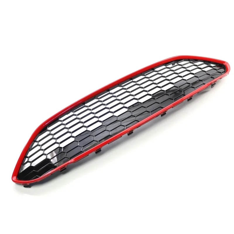Suitable for 13-16 Ford Fiesta Modified Honeycomb Red Middle Grid, Front Bumper Grille 1778260