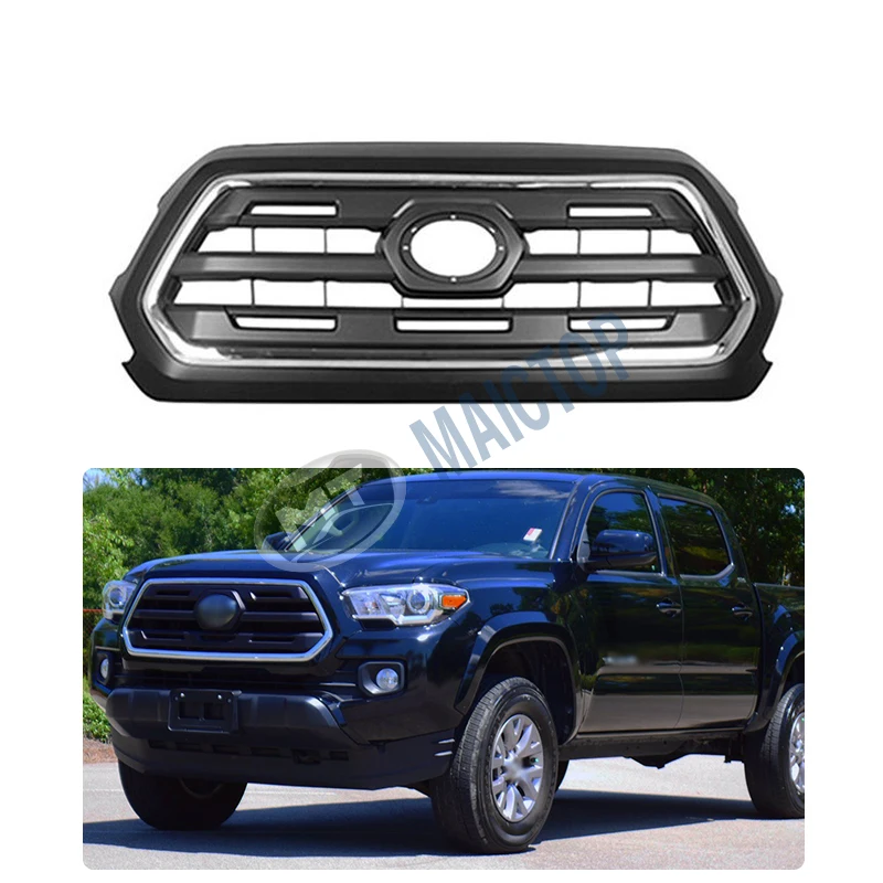 

Modification Maictop cheap Car Accessories facelift Chrome Front Parrilla Bumper Grille Grill for tacoma Pickup 4x4 2016