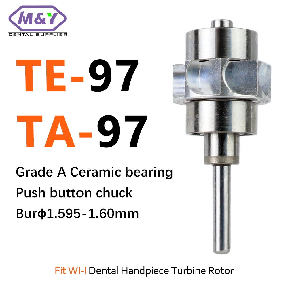 

Grade A quality Dental Handpiece Cartridge TA-97 TE-97 Air Turbine Ceramic bearing Rotor Push Botton Dentistry Spare Part Tools