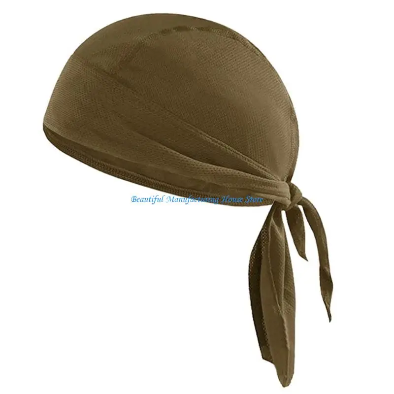 E56A MultiPurpose Sport Turban Hat Moisture Wicking Stretchy Bandana Hats Head Scarf