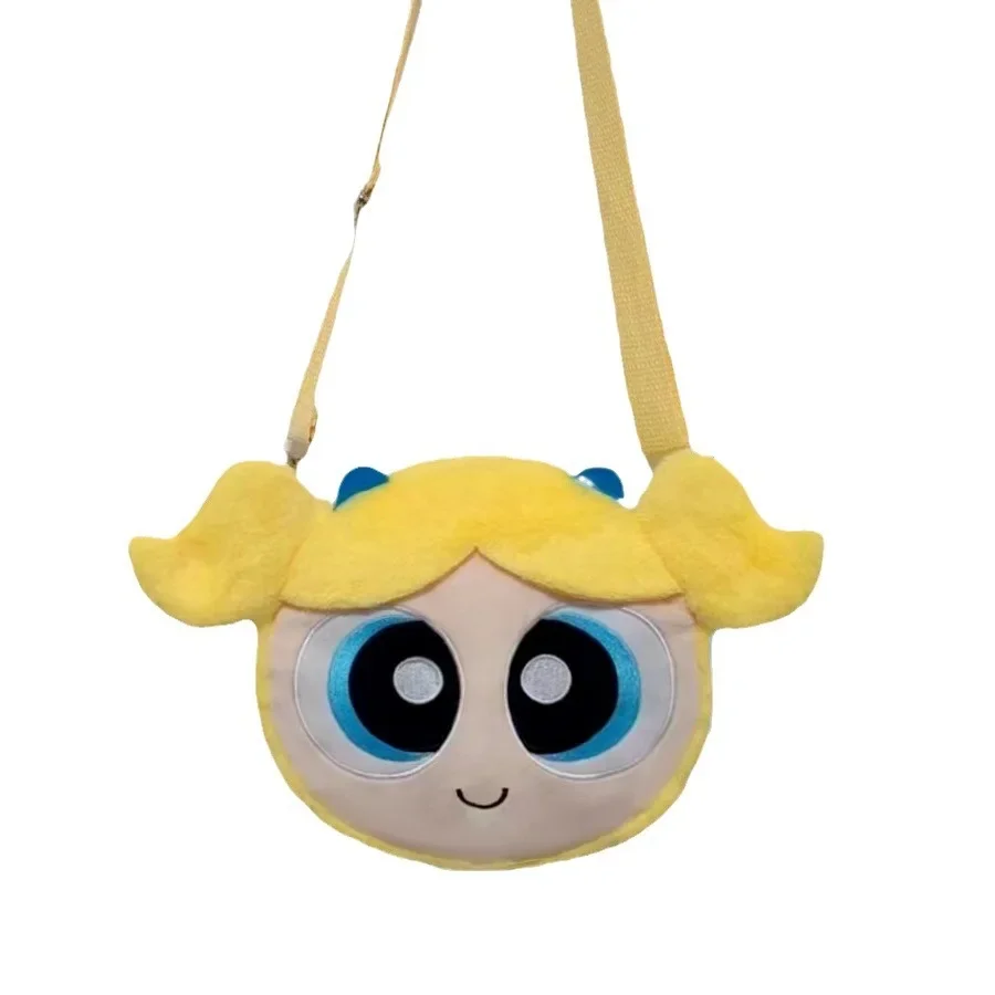 Borsa in peluche per ragazze Powerpuff borsa in peluche borsa a tracolla in peluche portamonete per bambini