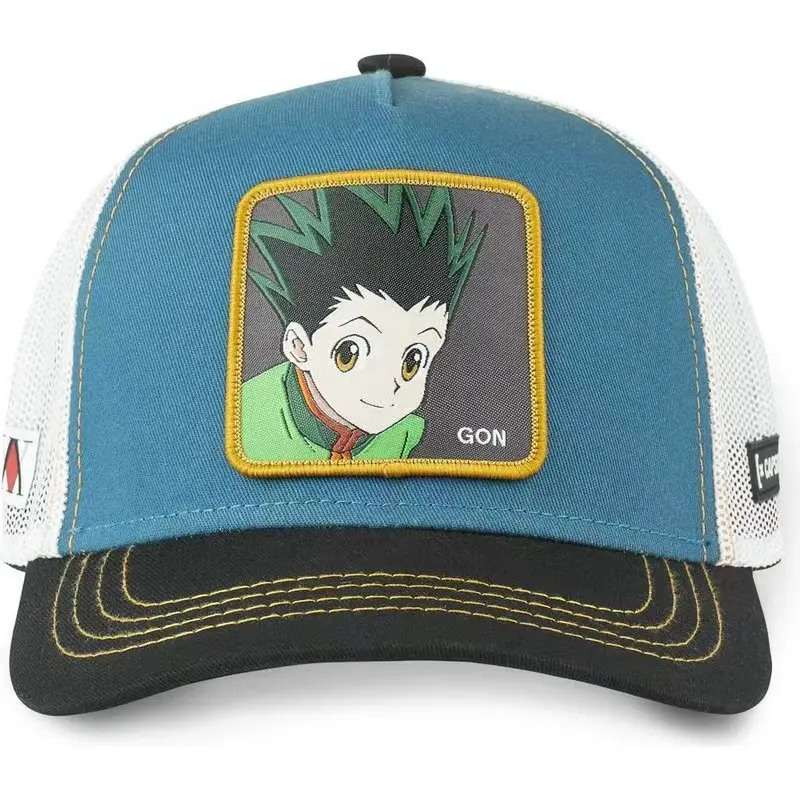 New Hunter X Hunter Gon Cap Summer Travel Peaked Cap Men's Embroidery Hip-Hop Cap Style Sun Visor Adjustable Trucker Mesh Cap