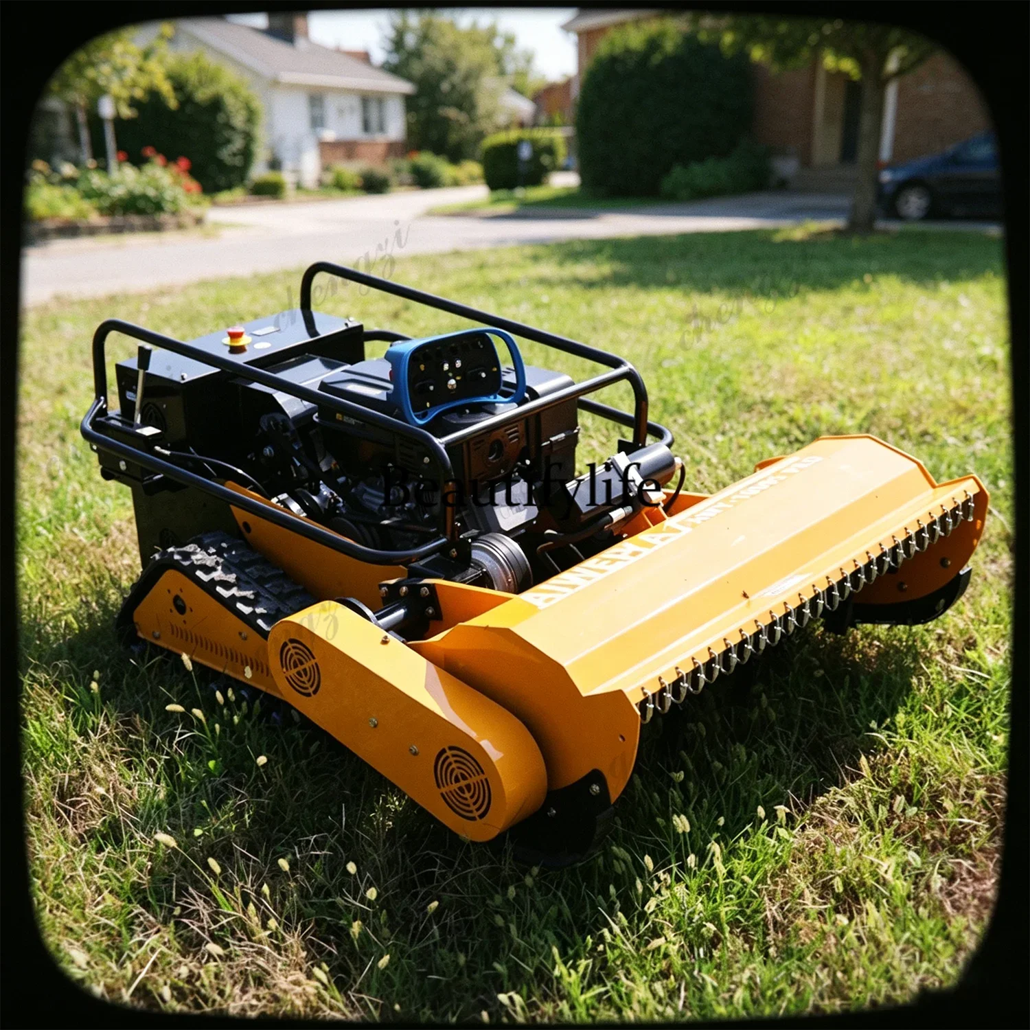 Local warehouse shipping AWY-1000S PRO intelligent remote-controlled lawnmower robot, lawn shredder, outdoor weeding tool.DD182