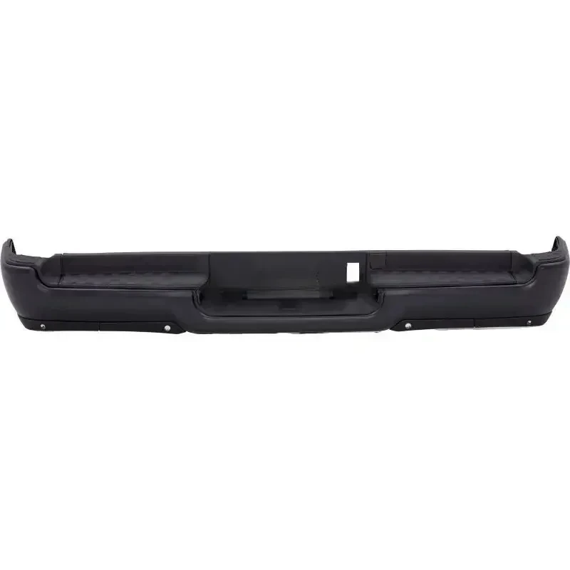 Factory Black Rear Bumper Assemb Without Dual Exhaust, With 4 Park Holes, 2019-2023
