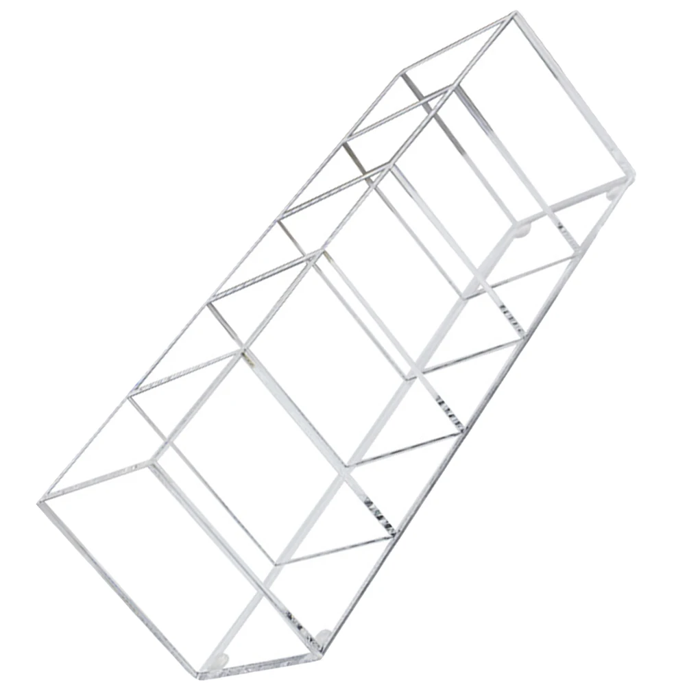 Large Acrylic Desktop Organizer Multi Function Storage Box for Makeup Brushes Pens Stationery Tools Home Office Vanity