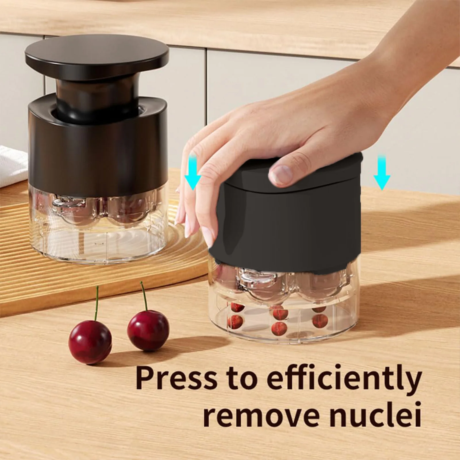 Kitchen Baking Cherry Pitter 7 Hole Date Corer Tool Efficient Fruit Pitting Device for Home Cooking Jam Desserts Durable
