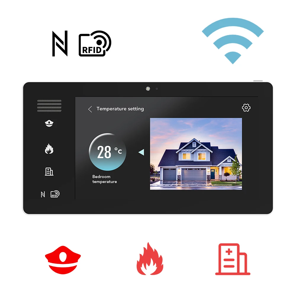 Supporto per tablet regolabile da parete tuya zigbee smart home pannello di controllo lcd mini tablet android a parete