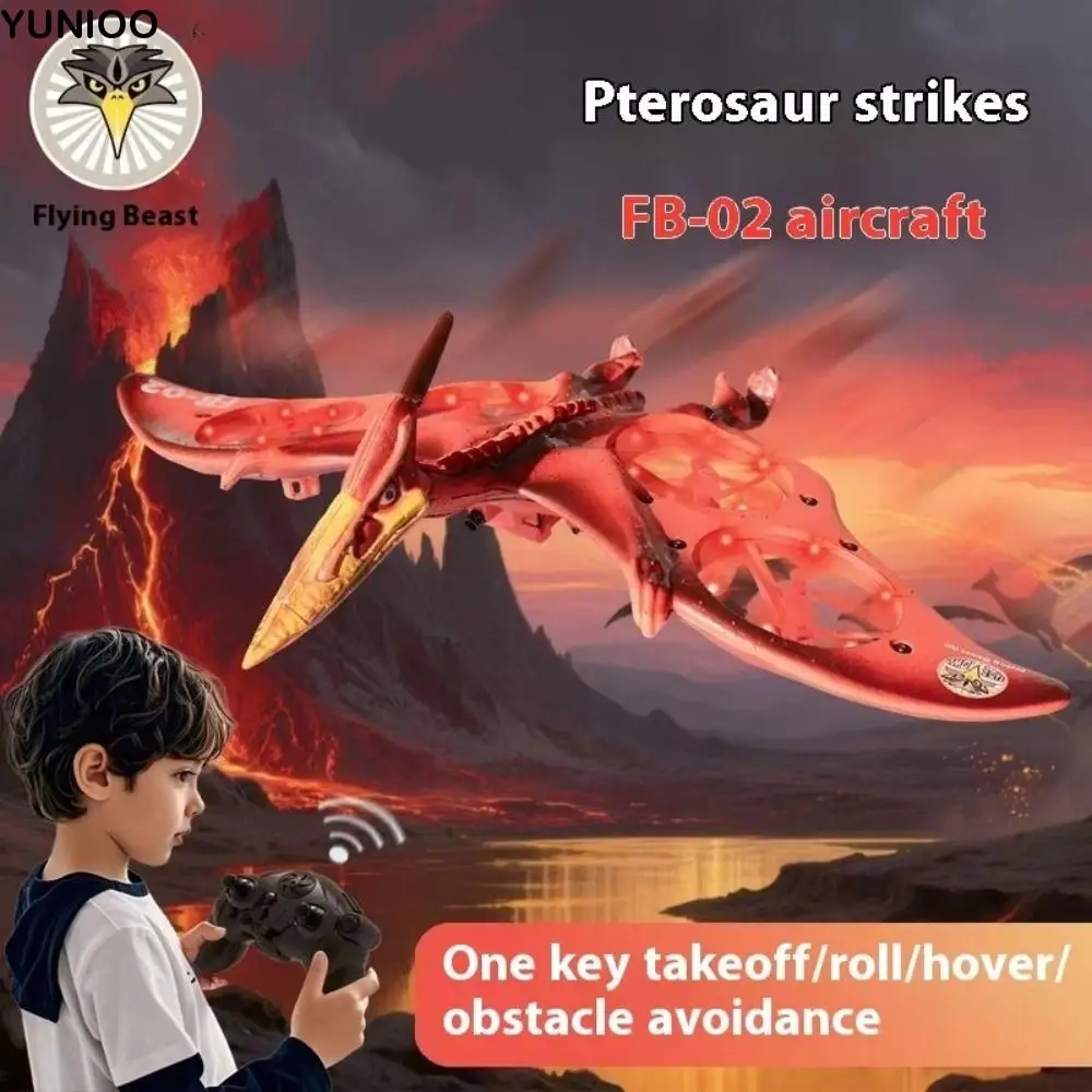 

EPP Foam Flame Pterosaur Remote Control Aircraft RC Drones Rechargeable Remote Control Foam Fighter Durable Portable